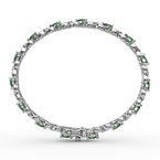 Fana Emerald and Diamond Pear Shape Bracelet