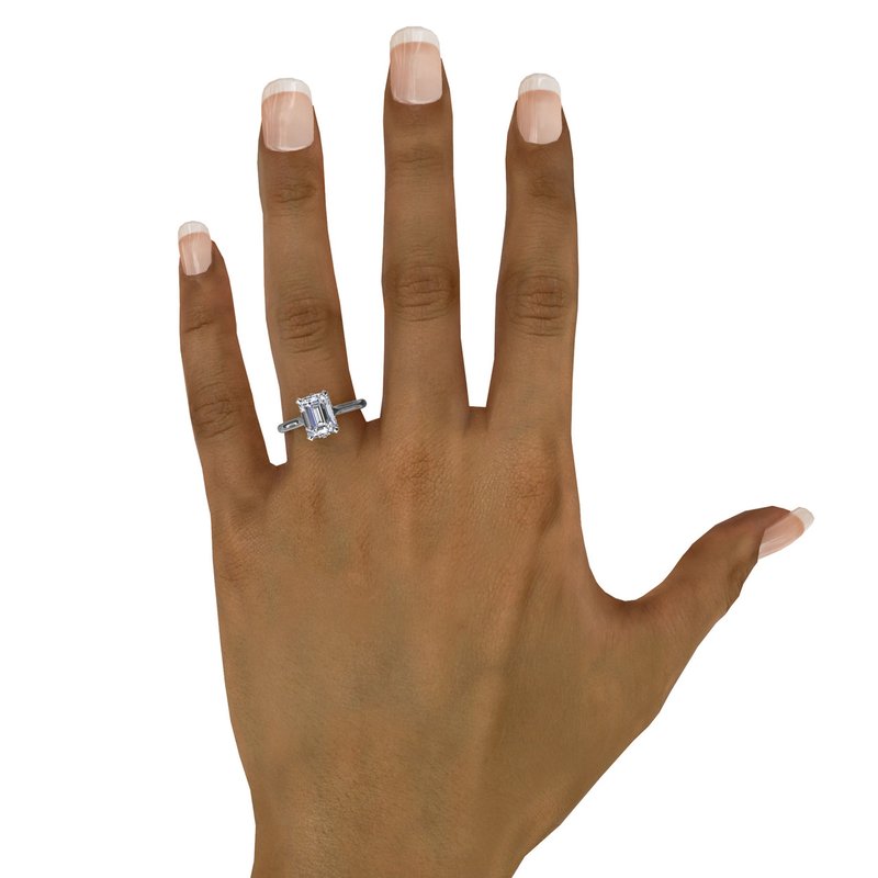 Fana Timeless Hidden Halo Diamond Engagement Ring
