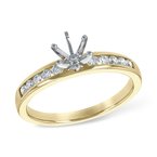 Allison-Kaufman 14KT Gold Semi-Mount Engagement Ring