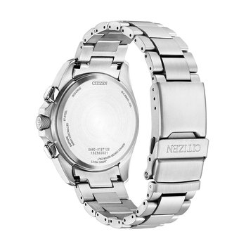 Eco-Drive Quartz Land Mens Watch Stainless Steel