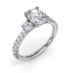 Fana Dynamic Trio Diamond Engagement Ring