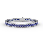Fana Brilliant in Blue Sapphire and Diamond Bracelet