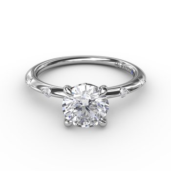 Captivating Raindrop Diamond Engagement Ring