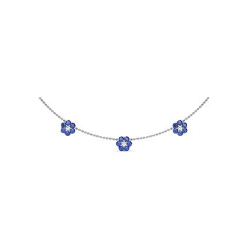 Petals Of Love Sapphire Necklace