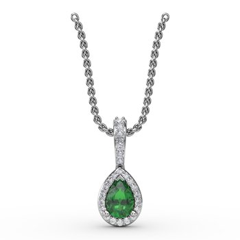 Statement Emerald and Diamond Pendant