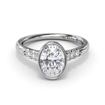 Beautiful Bezel Set Engagement Ring