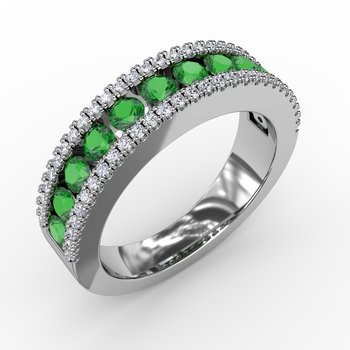 Destined To Be Emerald and Diamond Ring