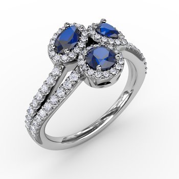Feel The Elegance Sapphire and Diamond Ring