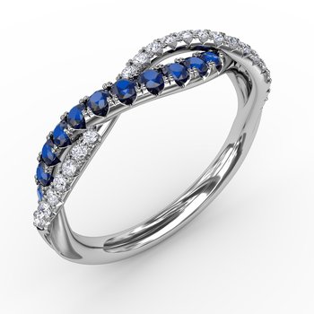 Infinite Love Sapphire and Diamond Ring