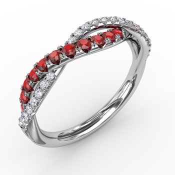 Infinite Love Ruby and Diamond Ring