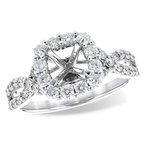 Allison-Kaufman 14KT Gold Semi-Mount Engagement Ring
