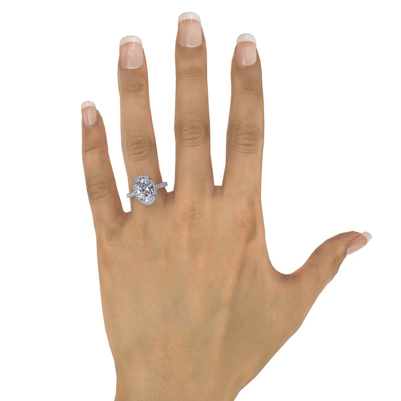 Fana Opulent Halo Diamond Engagement Ring