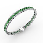 Fana Brilliant in Green Emerald and Diamond Bracelet
