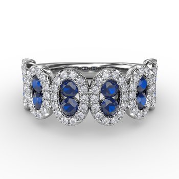 Think Like A Queen Sapphire and Diamond Ring